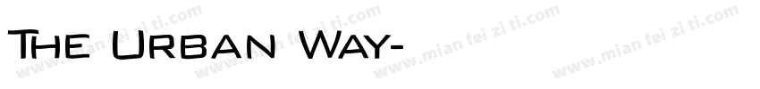 The Urban Way字体转换